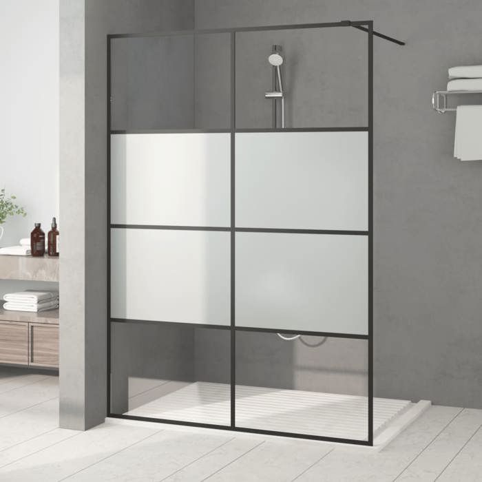 vidaXL Paroi de douche 140x195 cm Verre ESG - vue 2