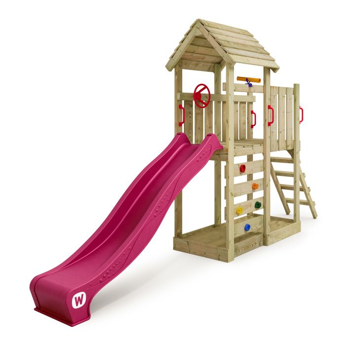 Aire de jeux Wickey JoyFlyer avec toit en bois