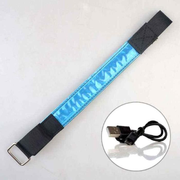 Bracelet Fluo Gilet De Sécurité Réfléchissant Réglable + Brassard - Taille Unique, Fluo, Pour Vélo, Course, Enfants/adultes Gilet Course