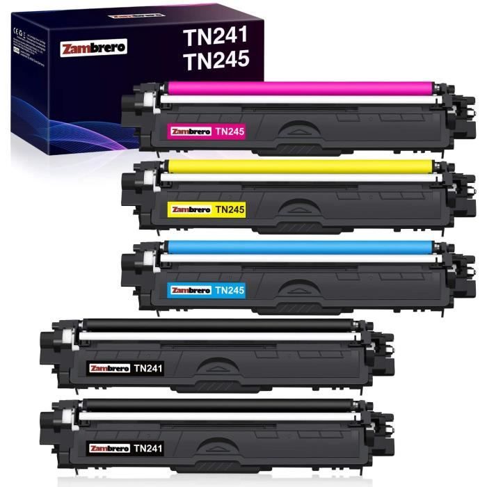 5 PACK Toners Brother TN241 BK TN245 C Y M pour Brother DCP-9015CDW  DCP-9020CDW HL-3172CDW MFC-9130CW HL-3140CW HL-3150CDW - Cdiscount  Informatique