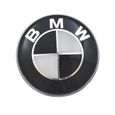 4 Logo Bmw Noir Et Blanc 68mm Centre De Roue Cache Moyeu Jante Emblème Jantes Insigne-1