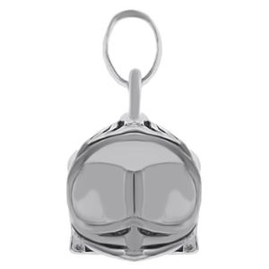 Bijouxia Pendentif Casque De Pompier En Argent Massif 925/1000 - (sans Chaîne