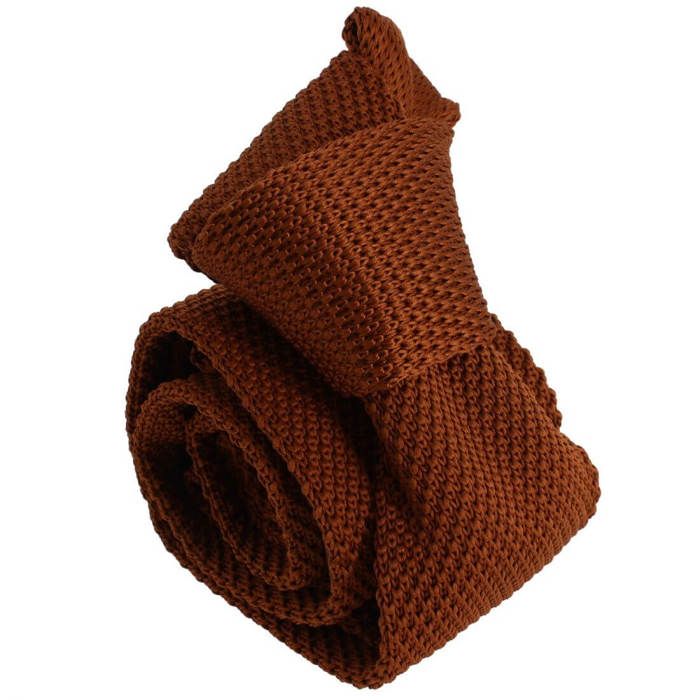Clj Charles Le Jeune. Cravate tricot. ARCOBALENO, Microfibre. bleu