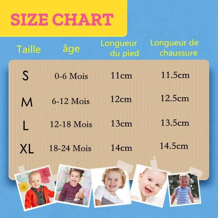 chaussure bebe pied 14 cm quelle pointure