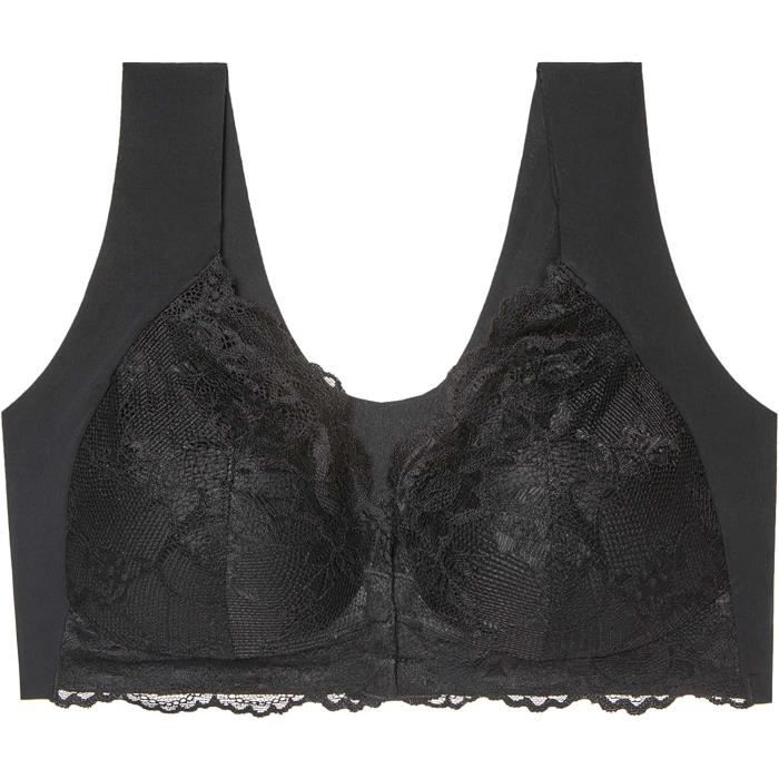Brassière Sport Femme Sans Armature – Coton, Ouverture Devant, Sans Coutures, Confortable