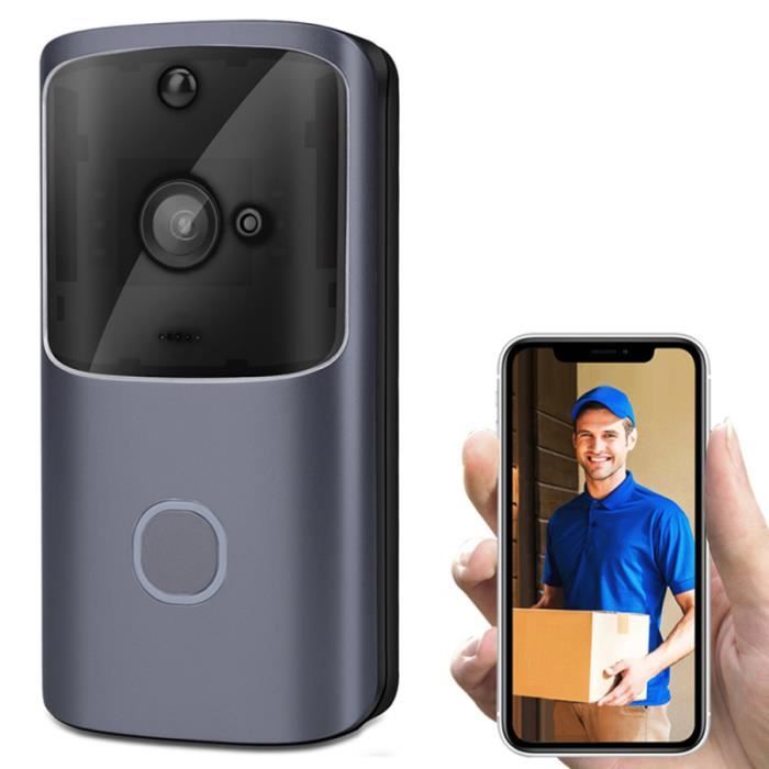 Sonnette sans Fil avec Caméra FHD1080P Visiophone WiFi Intérieur avec  Carillon Batteries Rechargeables Compatible Alexa Google Home - Cdiscount  Bricolage