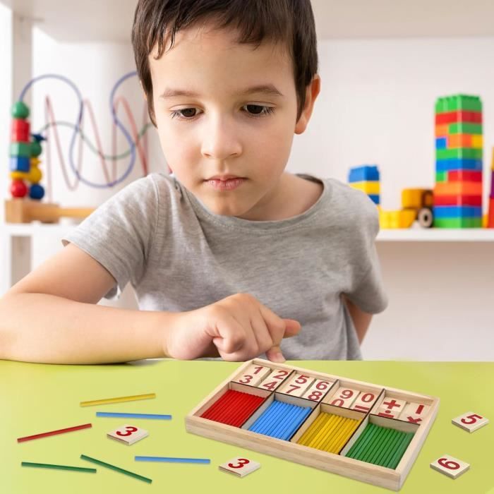 Jeu Educatif Montessori Mathématiques Bâtons de Chiffres Jouet D Jeu Educatif Montessori Mathématiques Bâtons de Chiffres Jouet D