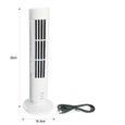 mini Ventilateur Colonne climatisation Climatiseur USB Ventilateur de Table de PC Blanc +Support Téléphone Portable (cadeau)-2