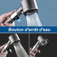 FOREHILL Pommeau de Douche avec Tuyau Haute Pression - SREWOHS Pommeau de douche Economie Deau Anti Calcaire Douche à effet pluie avec 5 types,Jet puissant encastrable pour carrelage de baignoire FOREHILL Pommeau de Douche avec Tuyau Haute Pression - SREWOHS Pommeau de douche Economie Deau Anti Calcaire Douche à effet pluie avec 5 types,Jet puissant encastrable pour carrelage de baignoire