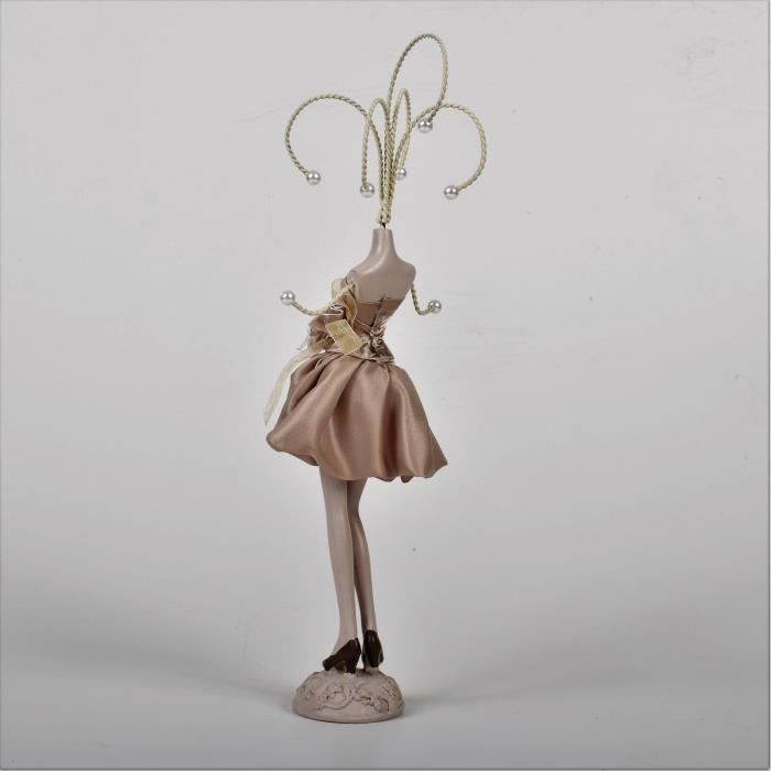 MANNEQUIN PORTE-BIJOUX EN satin et perles EUR 9,50 - FR