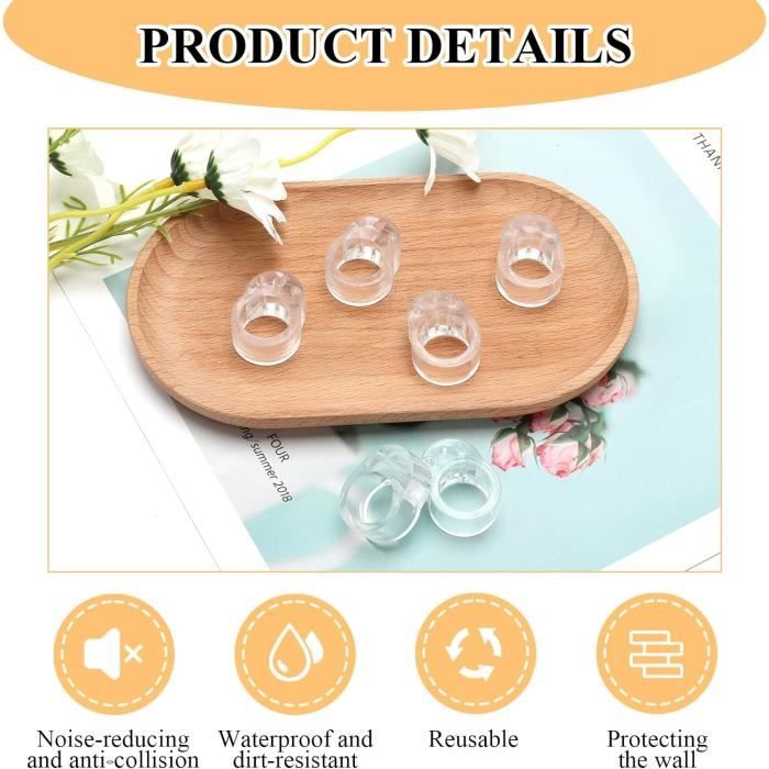 BUTEE DE PORTE - BUTOIR,Rubber Bumper 1--Poignée De Porte élastique En