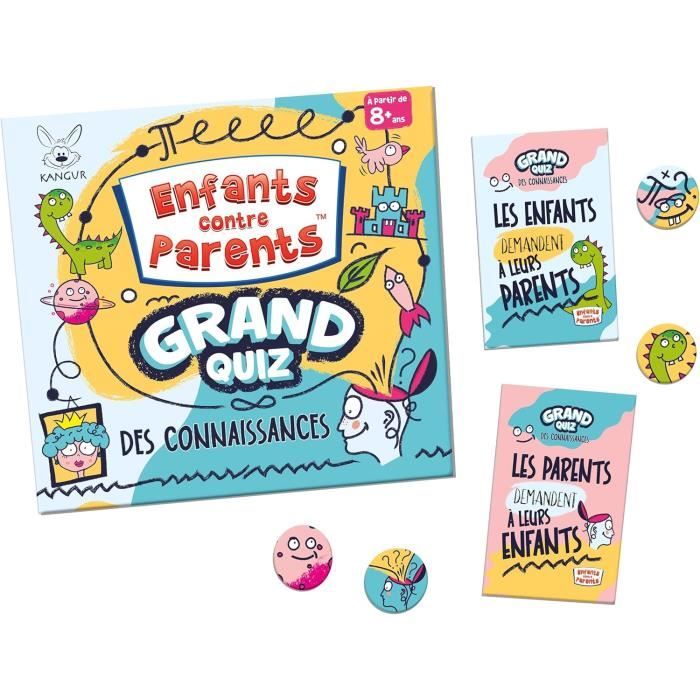 Juego De Preguntas ¿Qué Sabes De Francia? Edición Niños Contra Padres, 200 Preguntas, 50 Cartas, A Partir De 8 Años, Para Toda La Familia