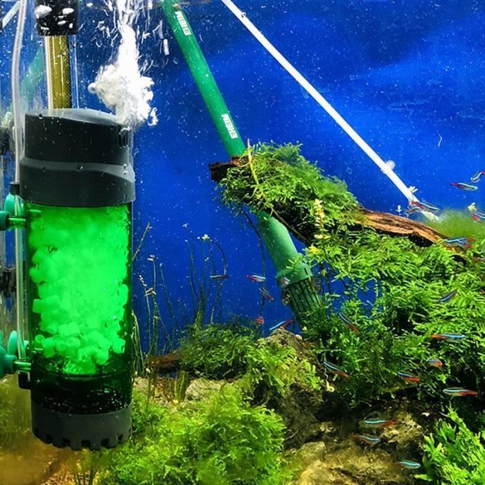 Entretien aquarium,Filtre pour Aquarium à bactéries nitrifiantes, lit  fluidifié de paysage, pompe à oxygène, - Type LH-600 - Cdiscount