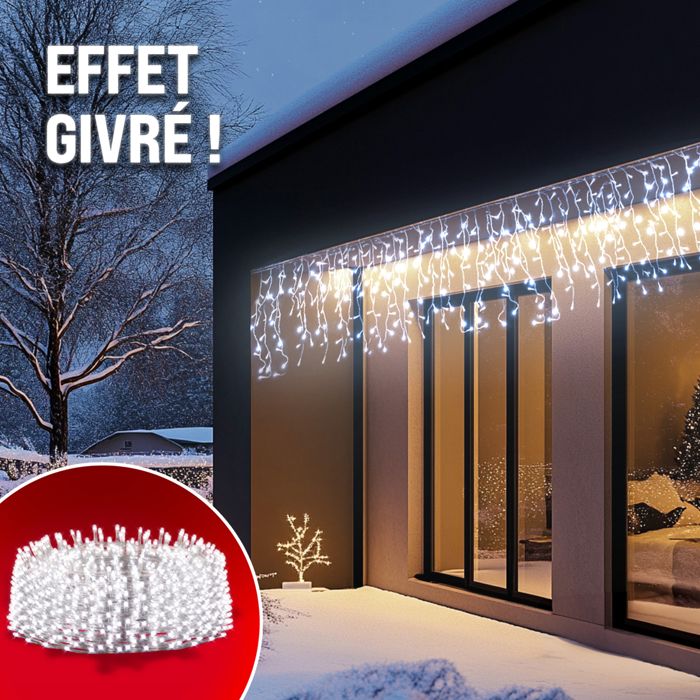 Guirlande lumineuse 600 LED 20m illumination Blanc froid
