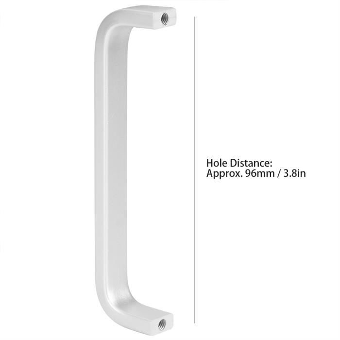 Poignée De Traction D – Häfele, En Alliage De Zinc, Inox, 129x20 Mm
