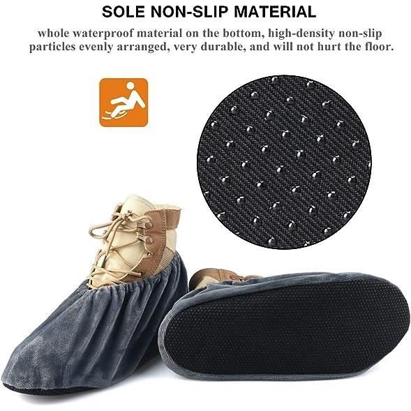 Imperméable sur-Chaussures Lavable Réutilisable Anti-dérapant