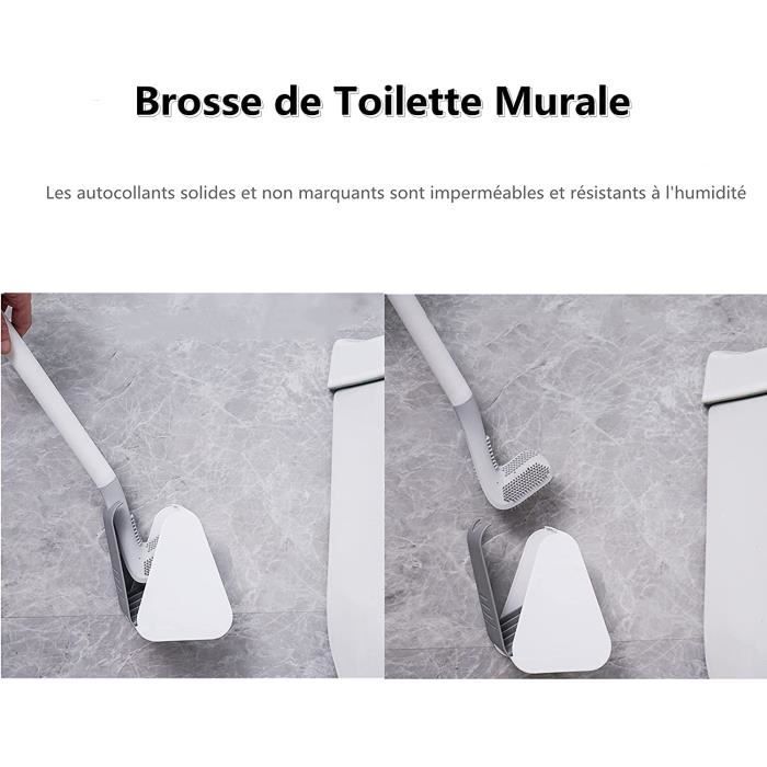 Brosse Toilette Silicone,Brosse Toilettes WC Suspendu Balayette WC