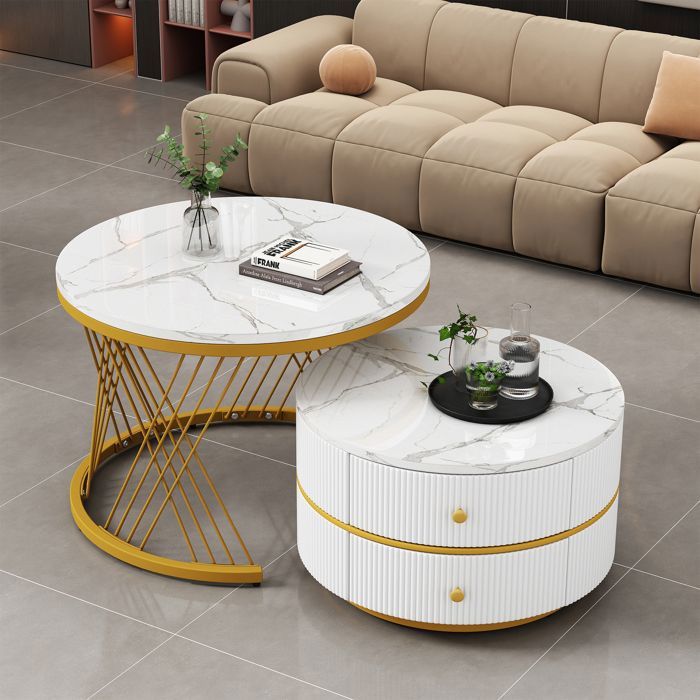 Lot De 2 Tables Basses Gigognes Soleya