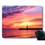 Tapis De Souris Avec Paysage Coucher De Soleil Mer Beauté Côte Plage Eau Ciel Phare Sable Réflexion Reflet Caoutchouc