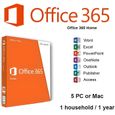 Microsoft Office 365 Home 5 PC - à télécharger-0