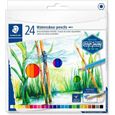 Boîte de 24 crayons de couleur aquarellable - Assortis - Staedtler 146 10C-0