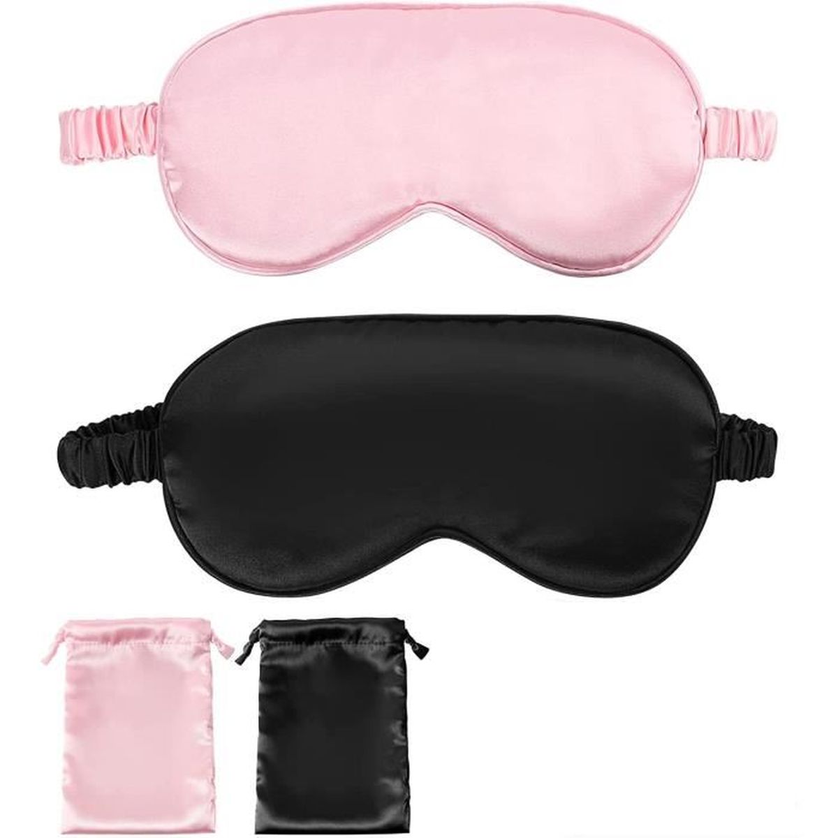 Masque De Sommeil 3D Pour Les Yeux De Sommeil Sur Le Côté, 100 % Bloquant La Lumière Pour Hommes Et Femmes, Bonnet Profilé, Masque De Nuit Avec Sangle Réglable Pour Voyage, Sieste