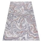 RUGSX Tapis SIZAL SION Vagues 2836 tissé à plat ecru / bleu / rose - 180x270 cm