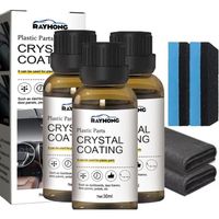 Crystal Coating for Car, Plastic Parts Crystal Coating, Cristal Coating, Long Lasting Car Plastic Parts Care Agent (3 Pcs)