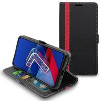 ebestStar ® pour Asus Zenfone 7 Pro - Etui Portefeuille PU Cuir , Noir / Rouge