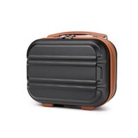 Kono Vanity Case Rigide ABS Léger Portable 28x15x21cm Trousse de Toilette pour Voyage, Noir