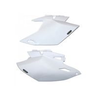 UFO - Plaques Latérales Blanc Compatible Yamaha 450 Wrf 12-15