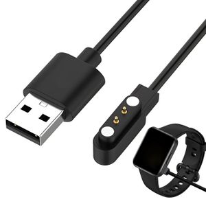 EMSea 2 Piezas 5V 1A Smart Watch Cargador Magnético Soporte de Carga USB Estación de Carga Compatible con HW22 Reloj Inteligente (25cm