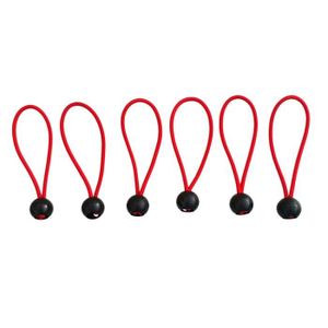 10x 6/" élastique boule noir boucle choc Cordons attaches de bâche Remorque Auvent