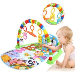 TAPIS ÉVEIL - AIRE BÉBÉ Rui DA® Tapis de Jeux Piano Enfant Bébé Tapis d'Éveil Musical 75 x 63 x 45cm Tapis de Gymnastique Jouet Éducatif pour Bébé 0-1