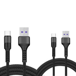 CÂBLE TÉLÉPHONE Cables X2 USB / Type-C Charge Rapide 3A Nylon Renf