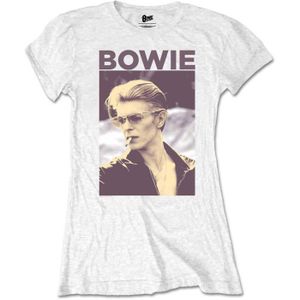 T-SHIRT T-shirt femme David Bowie - Logo imprimé - Col ras