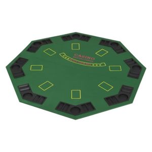 TABLE DE JEU CASINO Dessus de table de poker pliant pour 8 joueurs - O