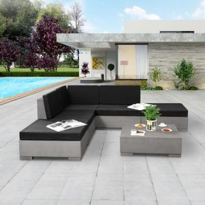Salon De Jardin Avec Coussin Impermeable Achat Vente Pas Cher