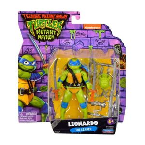 FIGURINE - PERSONNAGE Figurine Tortue Ninja Mutant Leonardo the leader - PLAYMATES TOYS - Blanc - Mutant Mayhem - 4 ans et plus
