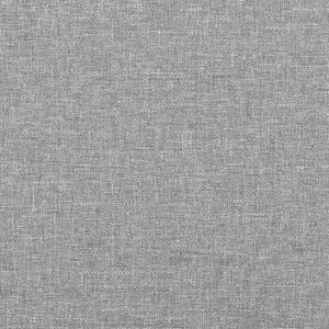 SOMMIER Sommier à ressorts de lit - QQMORA - Gris clair - 90x190 cm - Tissu
