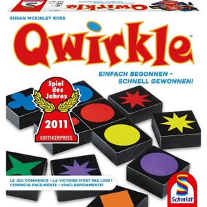 JEU SOCIÉTÉ - PLATEAU Schmidt Spiele- Jeu de Famille Qwirkle, 49014