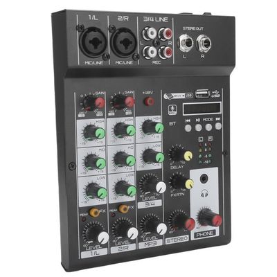 Sonew Table de mixage numérique Contrôleur de mixage audio d'enregistrement  en direct de mélangeur numérique en métal compact - Cdiscount TV Son Photo