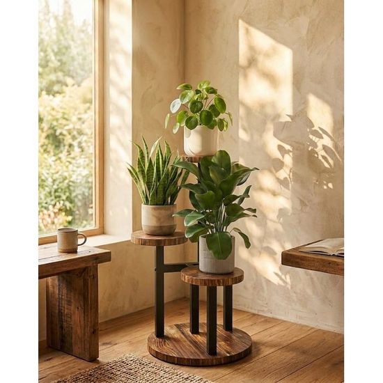 Support Pour Plantes Intérieures Support De Plante En Métal Pour Intérieur De 89,9 Cm De Haut, Support D'angle Moderne Pour Pot De Fleurs, étagère De Présentation Pour Pot De Fleurs, Décoration D'extérieur