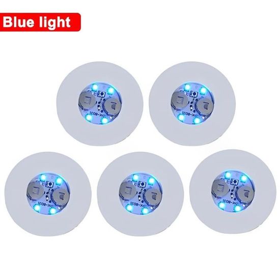 YOUYIKE 8 Pièces Dessous De Verre Lumineux LED, Dessous De Verre