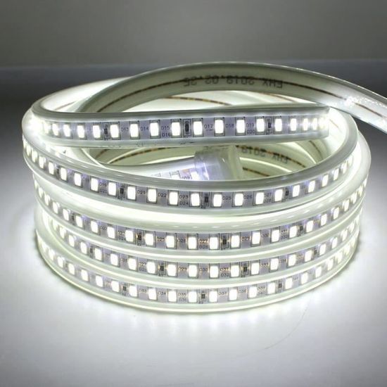 Ruban LED, Bande LED, Bandeau LED 220V AC 5050 IP68 étanche, High Bright  Three Chips, LED Strip Light Lumineux Bandeau (blanc chaud, 2m)
