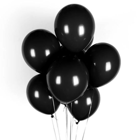 Black -Ballons gonflables en Latex,10 pièces,Rose,blanc,noir,Rose,décoration de fête d'anniversaire,de mariage,à Air,jouets