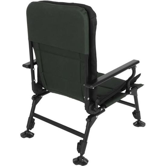 ARAMOX fauteuil de pêche pliable Fauteuil multifonctionnel réglable en plein air pêche camping randonnée chaise pliable