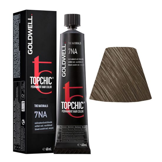 Goldwell Topchic 7NA Haarfarbe – 60 Ml Mittel Natur Aschblond Für Professionelle Resultate