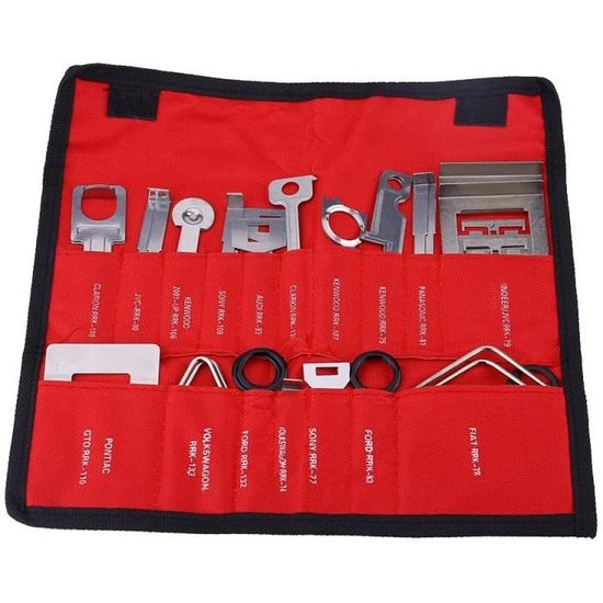 Kit D'Outils De Démontage Garniture Auto 415 Pièces - Clips Universels, Extracteurs, Pince à Rivets - Trousse De Rangement - Pour Réparation
