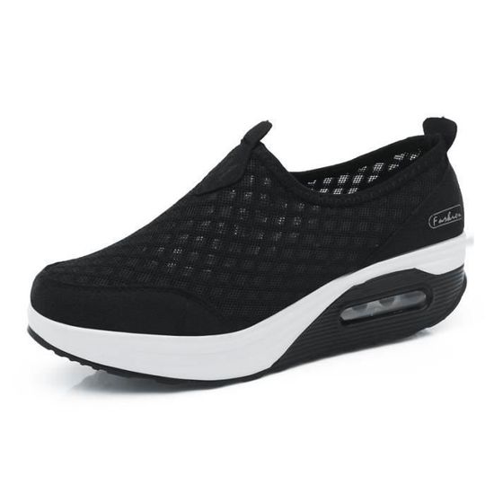 Baskets Orthopédiques Femme 2024 - Semelle Plateforme Amortissante - Tissu Mesh Respirant - Pour Sport, Marche, Fitness - 5